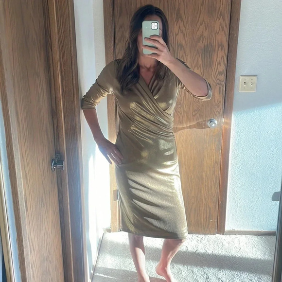 Pink Tartan Gold‎ Dress M - Picture 1 of 13
